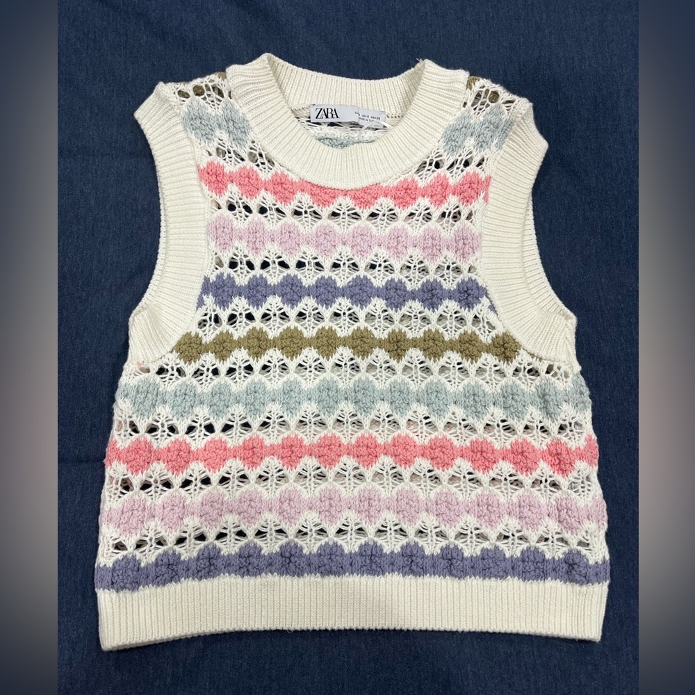 Zara crochet sweater vest